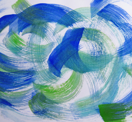 Colorful Abstract watercolor painted backgroundの写真素材