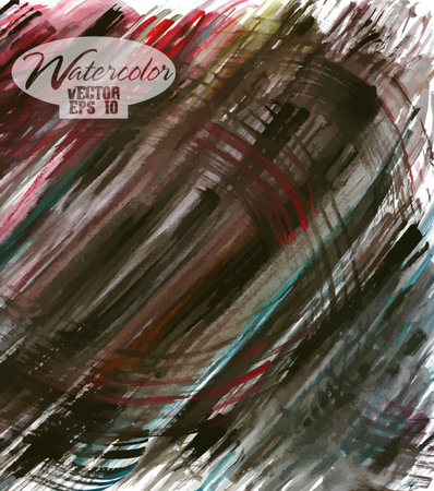 Abstract colorful watercolor vector backgroundのイラスト素材