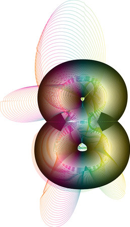 Abstract Colorful Number 8