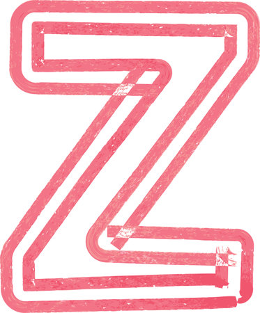 Capital letter Z vector illustrationのイラスト素材