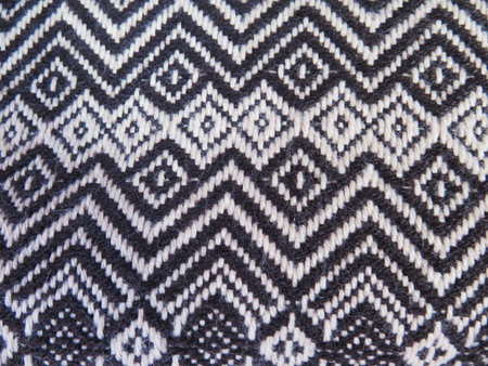 Peruvian hand made woolen fabric backgroundの写真素材