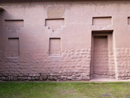 Ancient inca walls in Cusco Peruの写真素材