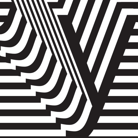 Black and white letter y design template vector illustrationのイラスト素材