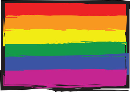 Equality ride flag.のイラスト素材