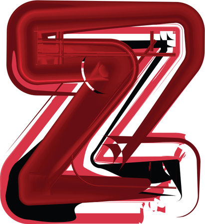 Abstract Letter z Illustrationのイラスト素材