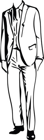 Business suit iconのイラスト素材