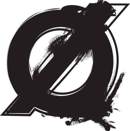 Abstract Number 0 vector illustrationのイラスト素材