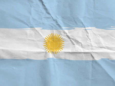 abstract ARGENTINIAN flag or bannerの写真素材