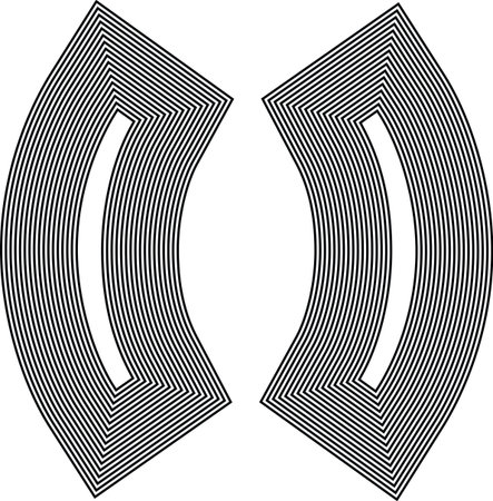 font Symbol Line Logo Icon Design - Vector Illustrationのイラスト素材