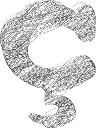 Abstract Doodle Symbol Vector illustrationのイラスト素材