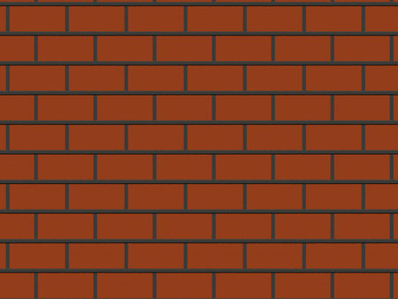 abstract close-up red brick wall background rendered from 3Dの写真素材