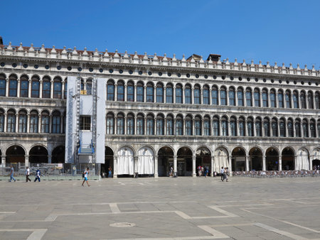 20.06.2017, Venice, Italy: St Mark's Square, the palace of the doges, Basilica San Marcoのeditorial素材