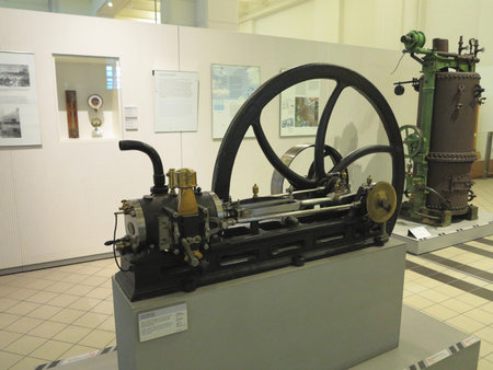 26.05.2018, Wien, Austria: Old steam engine in Vienna technical museum