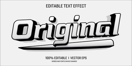 original vector text effect with modern style designのイラスト素材
