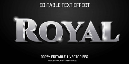 The royal text effect with sparkles offers a luxurious and eye-catching design, perfect for enhancing any project.のイラスト素材