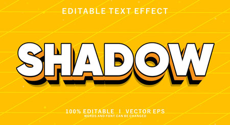 editable shadow vector text effect with modern style designのイラスト素材