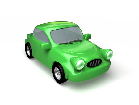 Toon carの写真素材