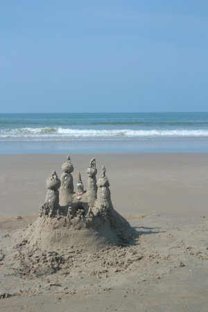 Sand castleの写真素材