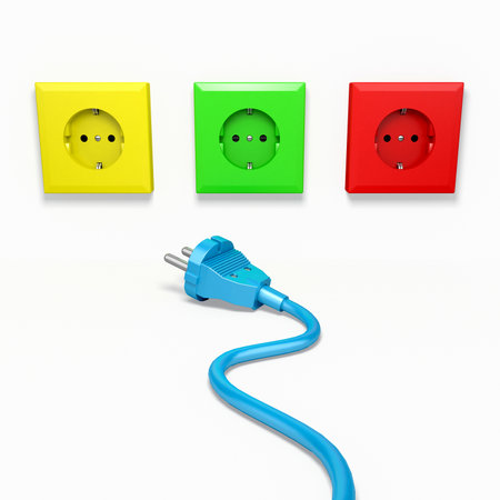 Plug and socket.の写真素材