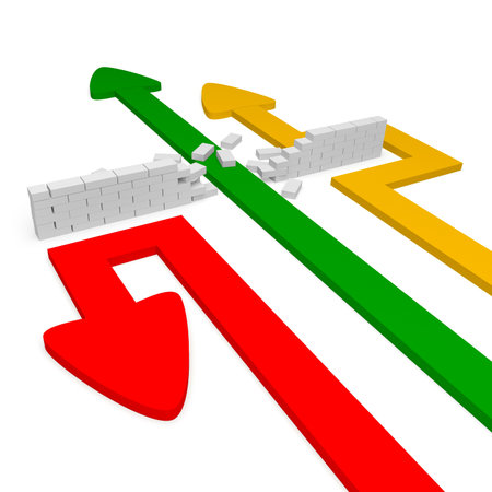 Business concept illustration of different ways to get around  の写真素材