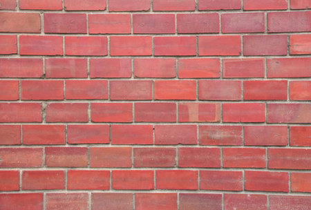 Old red brick wall texture, abstract backgroundの写真素材