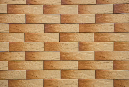 Colorful brick wall texture, abstract backgroundの写真素材