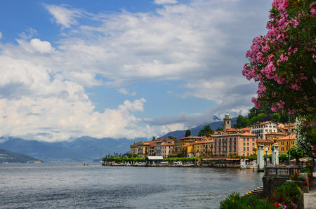 Bellagio, lake Como, Lombardy, Italyの写真素材