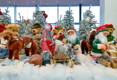 Beautiful and colorful Christmas holiday decorationsの写真素材