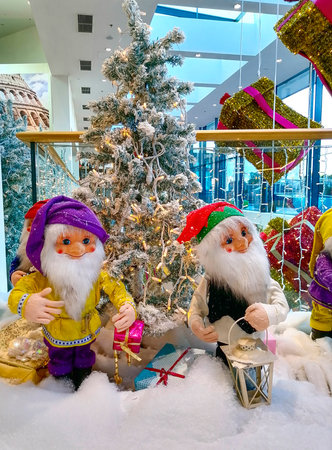 Beautiful and colorful Christmas holiday decorationsの写真素材