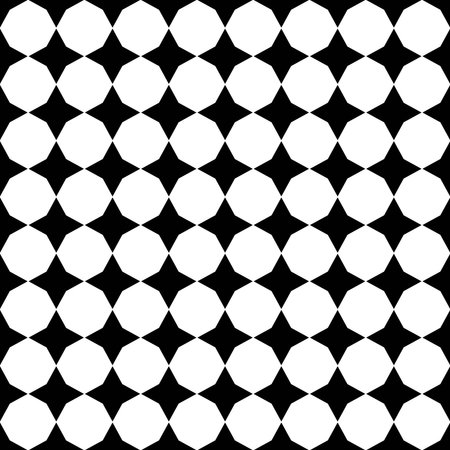 Abstract seamless pattern. Monochrome vector background. Geometric pattern with rounded shapes,...