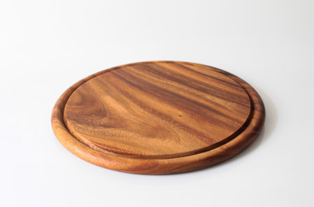 wooden trayの写真素材