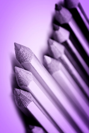Close-up picture of color pencils.の写真素材