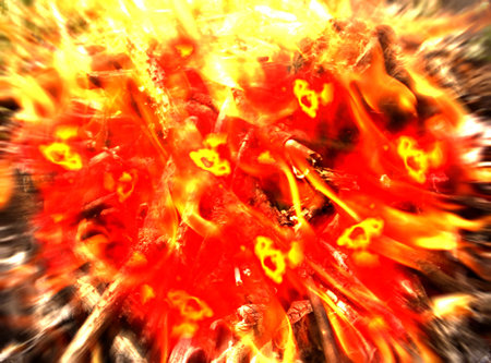 Red fire