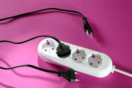 White outlet on background. Great details and colors.