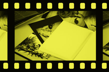 Photo Album with copy space. Great details!の写真素材