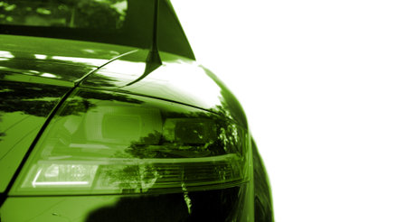 Car beacon isolated on whiteの写真素材