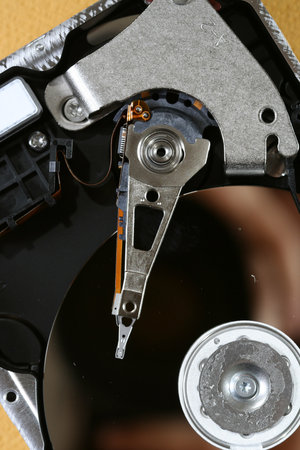 Macro photo - Hard Disk Drive. Great details !