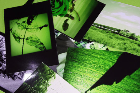 Photo Album with some photos.の写真素材