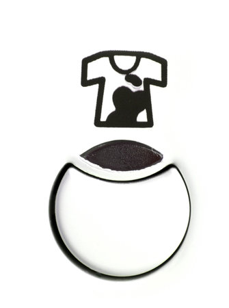 Buttons from the front side of a laundry panel.の写真素材