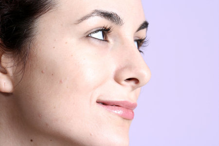 Beautiful face of woman. For more photos with this model fell free to visit my portfolio !の写真素材