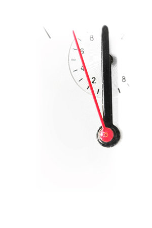 Beautiful Man watch with white background. Close up photo.の写真素材