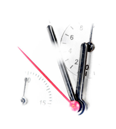 Beautiful Man watch with white background. Close up photo.の写真素材