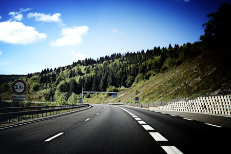 Picture of a empty highway.