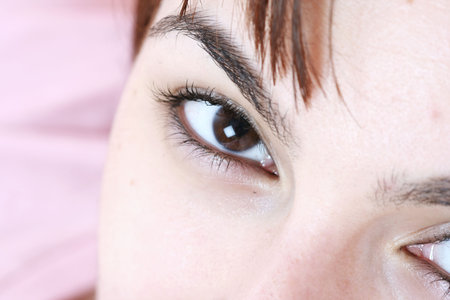 Portrait of beautiful young woman  .の写真素材