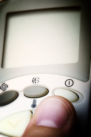 Close up of a Remote buttons. Good details.