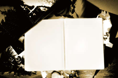 Photo Album with copy space. Great details!の写真素材