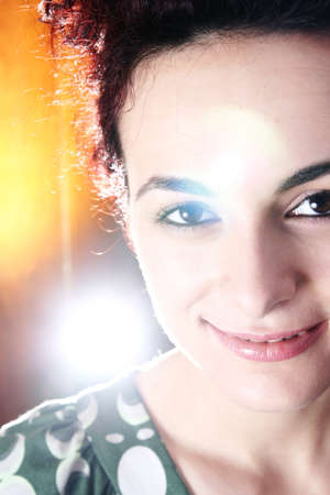 Beautiful face of woman. 