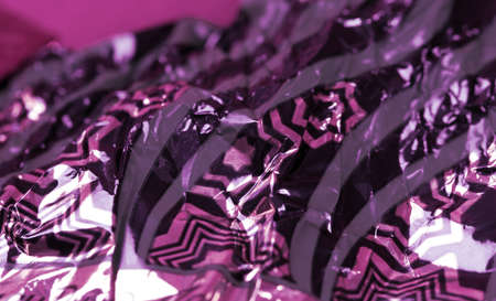 Close-up picture of candy wrapperの写真素材