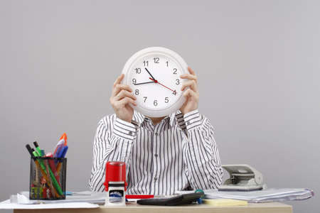 Young businessman at his desk