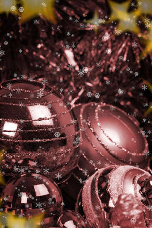 Close-up picture of christmas decorations.の写真素材